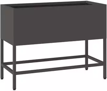vidaXL Hochbeet Gartenpflanzer Schwarz 60 x 26 x 45 cm Stahl (865883)