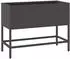 vidaXL Hochbeet Gartenpflanzer Schwarz 60 x 26 x 45 cm Stahl (865883)