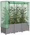 vidaXL Hochbeet mit Gewächshaus-Aufsatz Rattan-Optik 120x40x138 cm (4015857)