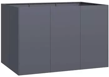 vidaXL Pflanzgef&auml;&szlig; Anthrazit 120x80x80 cm Stahl (860789)