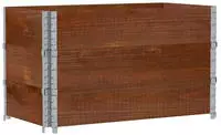 vidaXL Pflanzkasten Braun 100x50 cm Massivholz Kiefer