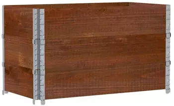 vidaXL Pflanzkasten Braun 100x50 cm Massivholz Kiefer (3295430)