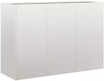 vidaXL Pflanzkübel 120x40x80 cm Edelstahl (860721)