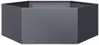 vidaXL Pflanzk&uuml;bel Anthrazit Sechseckig 138x120x45 Stahl