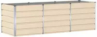 vidaXL Pflanzk&uuml;bel Elfenbein 240 x 80 x 75 cm Stahl