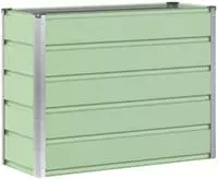 vidaXL Pflanzk&uuml;bel Gr&uuml;n 100 x 40 x 75 cm Stahl