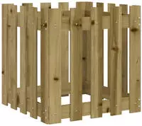 vidaXL Pflanzk&uuml;bel Latten-Design 50x50x50 cm Kiefernholz Impr&auml;gniert