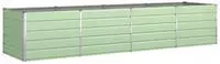Pflanzk&uuml;bel Pastellgr&uuml;n 385 X 100 X 75 Cm Verzinkter Stahl Vidaxl
