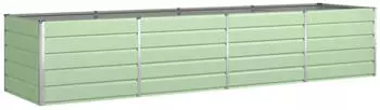 vidaXL Pflanzk&uuml;bel Pastellgr&uuml;n 385 x 100 x 75 cm Verzinkter Stahl (42018276)