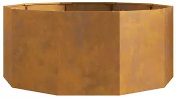 vidaXL Pflanzkübel Rostig 120 x 120 x 50 cm Wetterfeststahl (883751)
