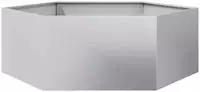 vidaXL Pflanzk&uuml;bel Sechseckig 138x120x45 Verzinkter Stahl