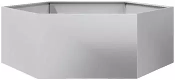 vidaXL Pflanzk&uuml;bel Sechseckig 138x120x45 Verzinkter Stahl (851141)