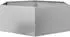 vidaXL Pflanzkübel Sechseckig 138x120x45 Verzinkter Stahl (851141)