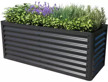 PRIMEYARD Hochbeet 150 x 60 x 60 cm Stahl anthrazit Eco (GFPV00809)