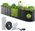 TTL Garden ELEGANCE XXL 400x80x80cm Metall oval Anthrazit