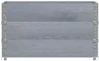 vidaXL Paletten-Aufsatzrahmen 3 Stk. Grau 100x50 cm Massivholz Kiefer
