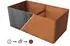 PRIMEYARD Hochbeet 200 x 107 x 80 cm Cortenstahl Rost-Optik (GFPV00823)