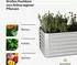 Blumfeldt High Grow Straight Hochbeet 1.440L silber