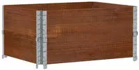 vidaXL Pflanzkasten Braun 80x60 cm Massivholz Kiefer