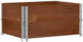 vidaXL Pflanzkasten Braun 80x60 cm Massivholz Kiefer (3295842)