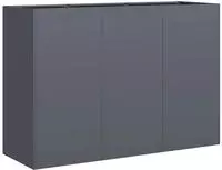 vidaXL Pflanzk&uuml;bel Anthrazit 120x40x80 cm Kaltgewalzter Stahl