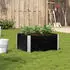 vidaXL Pflanzkasten Schwarz 80x60x41cm Massivholz Kiefer (3295840)