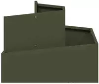 vidaXL Garten-Pflanzgef&auml;&szlig; Olive Gr&uuml;n 60 x 60 x 50 cm