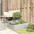 vidaXL Garten-Pflanzgefäß Silber 80 x 80 x 50 cm Edelstahl (873582)
