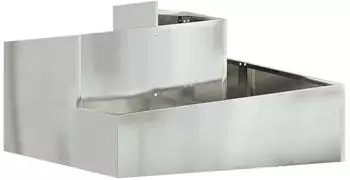 vidaXL Garten-Pflanzgef&auml;&szlig; Silber 80 x 80 x 50 cm Verzinkter Stahl (873583)