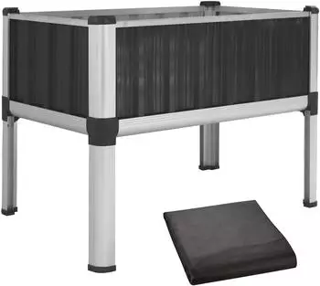TTL Garden Superior M 80x50x80cm Metall Anthrazit-Silber