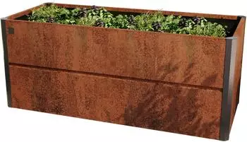 PRIMEYARD Hochbeet 200 x 85 x 77 cm Cortenstahl Rost-Optik Design (GFPV00787)