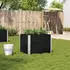 vidaXL Pflanzkasten Schwarz 80x60 cm Massivholz Kiefer (3295420)