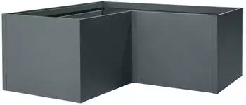 Floraworld Hochbeet Twin-Wall 180 x 180 x 76 cm Stahl Anthrazit