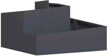 vidaXL Garten-Pflanzgef&auml;&szlig; Anthrazit 80 x 80 x 50 cm Kaltgewalzter Stahl (873580)