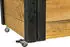 Dobar Hochbeet rollbarer Gartenschrank 60 x 39 x 80 cm Holz Braun/Schwarz