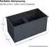 osoltus Hochbeet mit Schneckenkante Stahl 150x75x77cm Anthrazit