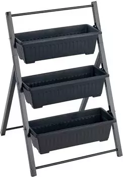 Maximex Hochbeet Vertikales Hochbeet 3 Etagen schwarz