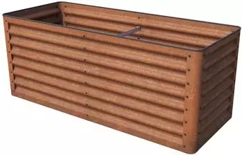 PRIMEYARD Hochbeet 150 x 60 x 60 cm Cortenstahl Rost-Optik Eco (GFPV00965)