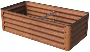 PRIMEYARD Hochbeet 120 x 60 x 35 cm Cortenstahl Rost-Optik Eco (GFPV00964)