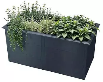 Metzler Hochbeet 206 x 106 x 77 cm Stahl Anthrazit