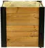 Dobar Hochbeet rollbarer Gartenschrank 60 x 39 x 62 cm Holz Braun