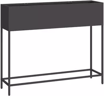 vidaXL Hochbeet Gartenpflanzer Schwarz 100 x 26 x 82 cm Stahl (865876)