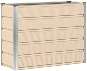 vidaXL Pflanzk&uuml;bel Elfenbein 100 x 40 x 75 cm Stahl (42018081)