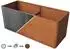 PRIMEYARD Hochbeet 146 x 80 x 80 cm Cortenstahl Rost-Optik (GFPV00828)