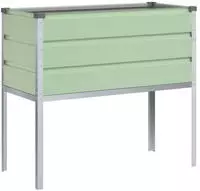 vidaXL Pflanzk&uuml;bel Pastellgr&uuml;n 100 x 45 x 90 cm Verzinkter Stahl