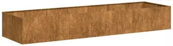 vidaXL Pflanzk&uuml;bel Rostig 280x80x40 cm Wetterfester Stahl (860765)