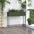 vidaXL Hochbeet Gartenpflanzer Olivgrün 100 x 26 x 82 cm Stahl (865879)