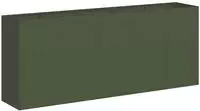 vidaXL Pflanzk&uuml;bel Olivgr&uuml;n 200x40x80 cm Kaltgewalzter Stahl