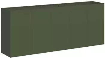 vidaXL Pflanzk&uuml;bel Olivgr&uuml;n 200x40x80 cm Kaltgewalzter Stahl (860727)