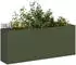 vidaXL Pflanzkübel Olivgrün 200x40x80 cm Kaltgewalzter Stahl (860727)